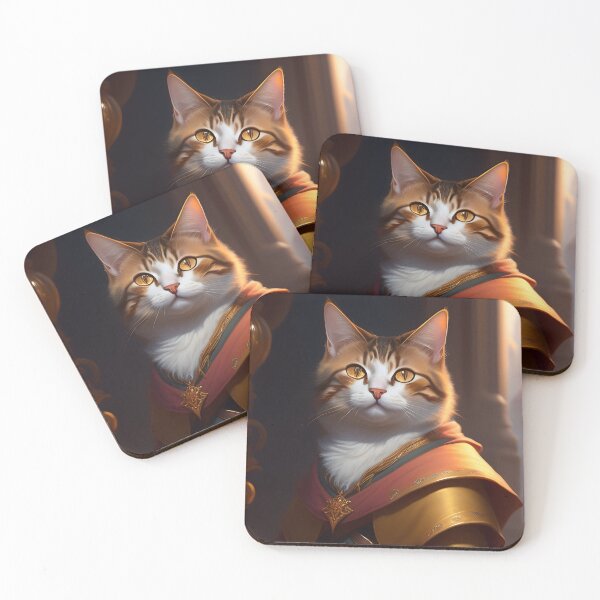 Item preview, Cat in Armor - Modern Digital Art designed and sold by Ai-michiart.