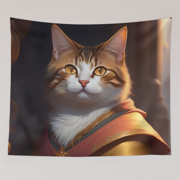 Item preview, Cat in Armor - Modern Digital Art designed and sold by Ai-michiart.