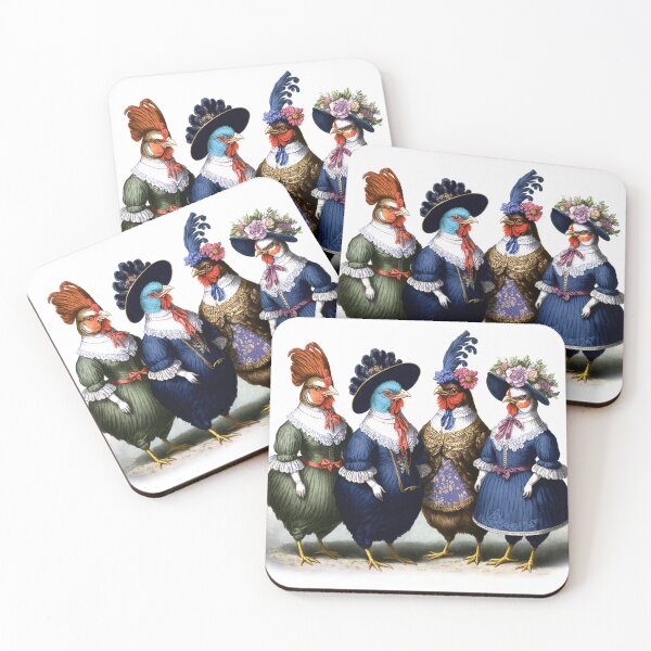 Item preview, Fancy Chickens Night on the Town designed and sold by UncannyCanvas.