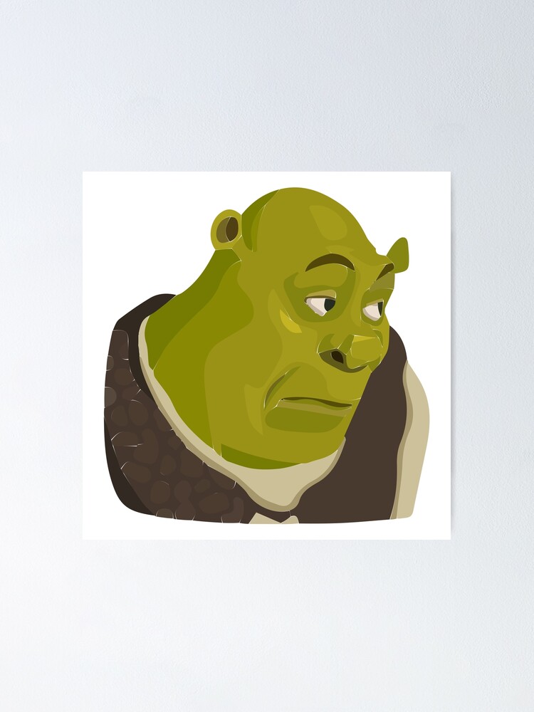 Shrek the Rock meme Poster for Sale by tttatia