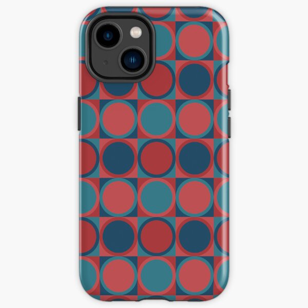 Trendy 1960's Vintage Style Geometrical Circle Pattern iPhone Tough Case