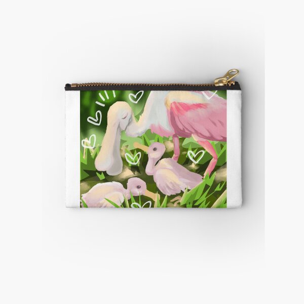 Item preview, Roseate Spoonbill with her babies! designed and sold by olives-suck.