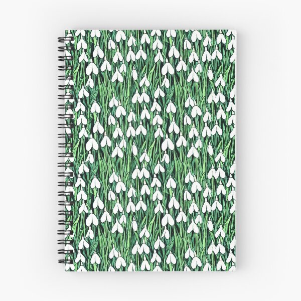 Item preview, Snowdrops pattern, handpainted watercolor designed and sold by patterncrow.