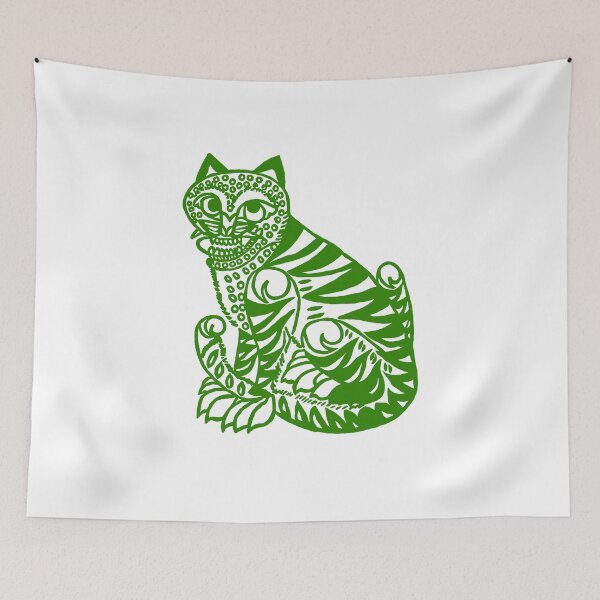 Item preview, Cat cut out - green designed and sold by shtem.