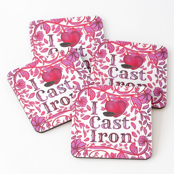 Item preview, I Love Cast Iron Floral Valentine designed and sold by Art of Camping Now.