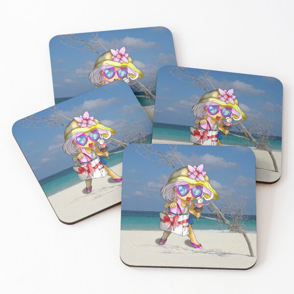 Item preview, happy girl on a cuban beach designed and sold by CuisineCat.