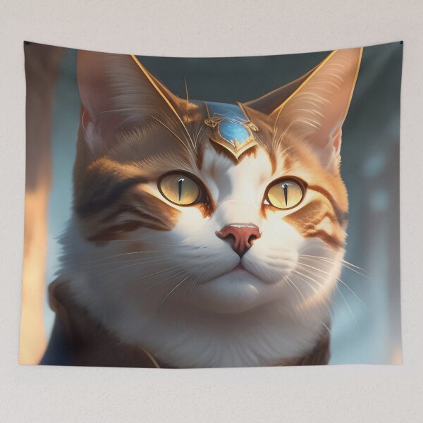 Item preview, Cat in Armor - Modern Digital Art designed and sold by Ai-michiart.