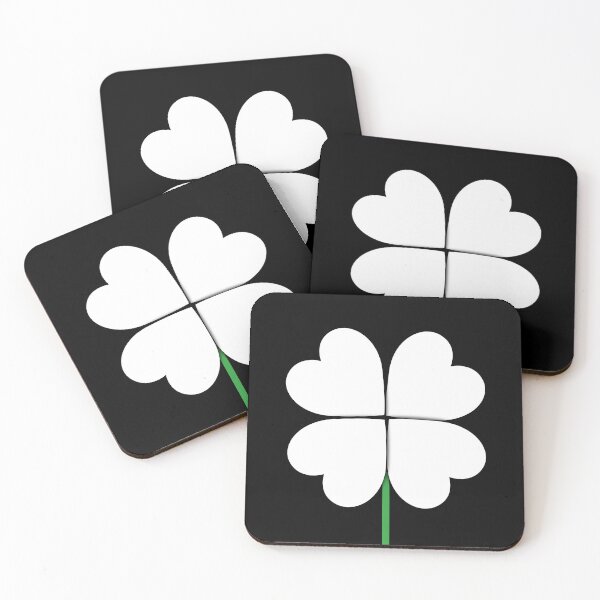 Item preview, White Four-Leaf Clover (Gift Four-Leaf Clover Designs) designed and sold by LEOEXPRESS.
