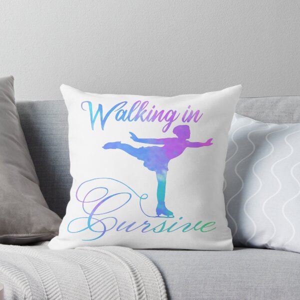 Item preview, Walking in Cursive (figure skating) designed and sold by Becky-Marie.