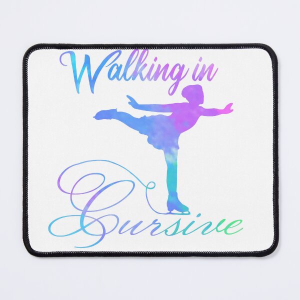 Item preview, Walking in Cursive (figure skating) designed and sold by Becky-Marie.