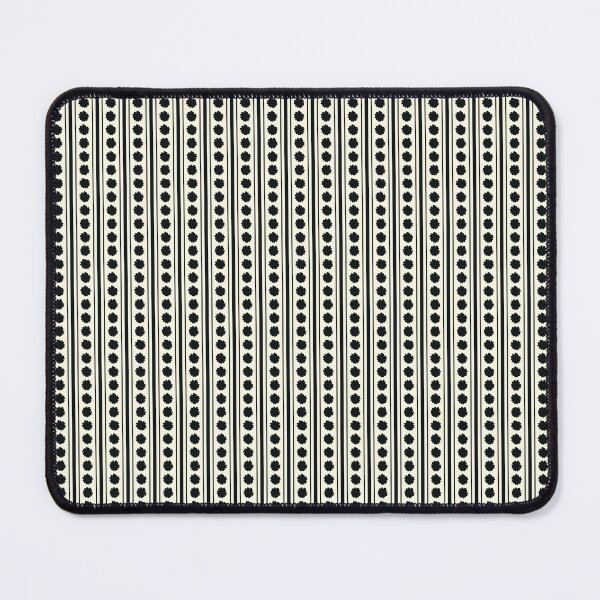 Item preview, STRIPE FLORAL DOTT CREAM AND BLACK designed and sold by blomastudios.