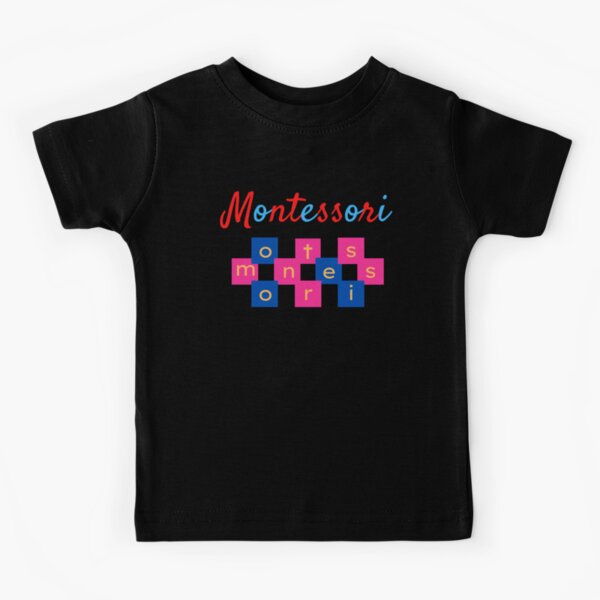 CAMISETA BLANCA NIÑO LETRAS DE LIJA MONTESSORI