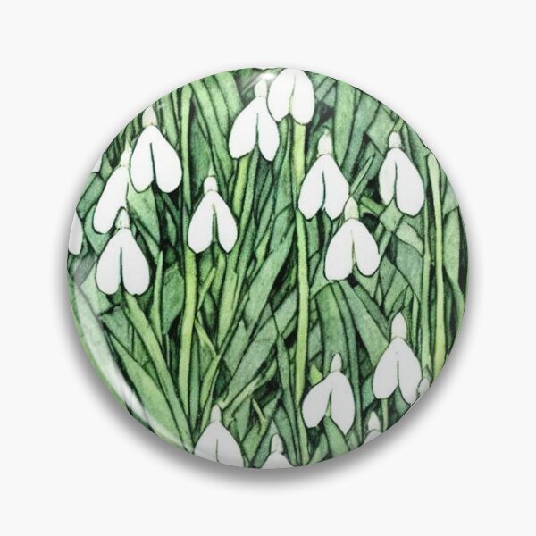 Item preview, Snowdrops flower pattern vintage illustration designed and sold by patterncrow.