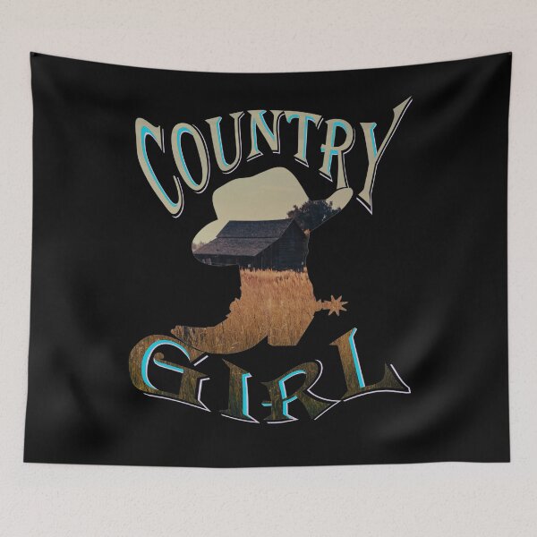 Item preview, Cute country girl vintage barn design designed and sold by J-KAP.