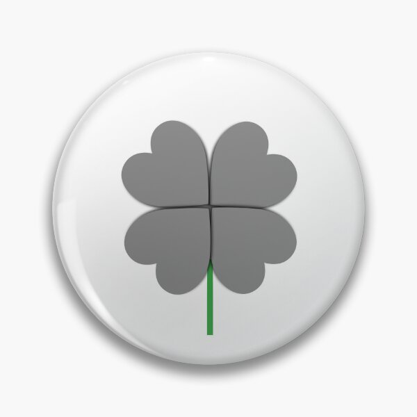 Item preview, Grey Four-Leaf Clover (Gift Four-Leaf Clover Designs) designed and sold by LEOEXPRESS.