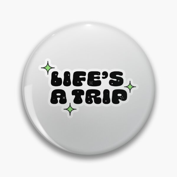 Item preview, Life's a Trip Typography with Stars | Y2K Retro Sticker designed and sold by stoicjimny.