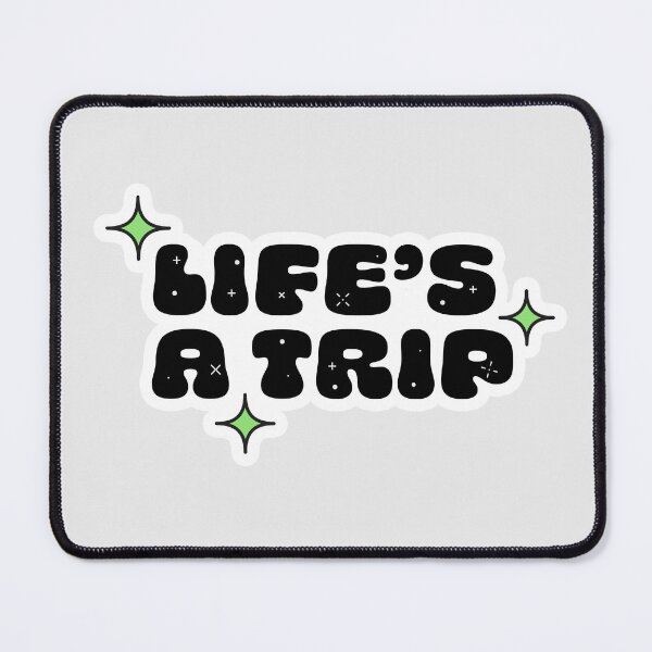Item preview, Life's a Trip Typography with Stars | Y2K Retro Sticker designed and sold by stoicjimny.