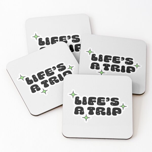 Item preview, Life's a Trip Typography with Stars | Y2K Retro Sticker designed and sold by stoicjimny.