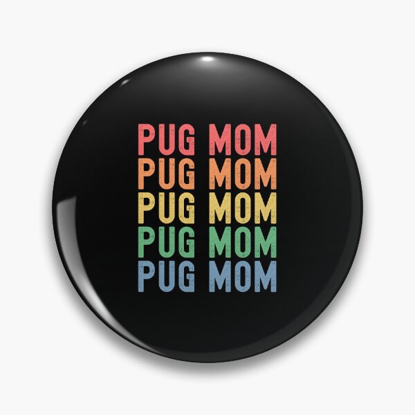 Item preview, Pug Mom Cute Colourful Rainbow designed and sold by sasigifts.