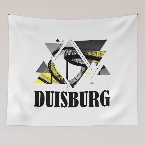 Item preview, Duisburg Germany City Skyline Tiger & Turtle designed and sold by BullDesignsShop.