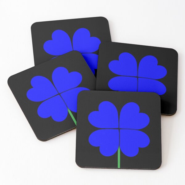 Item preview, Blue Four-Leaf Clover (Gift Four-Leaf Clover Designs) designed and sold by LEOEXPRESS.
