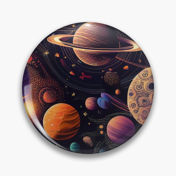 Item preview, Cosmic pattern with stars and planets designed and sold by colorexz.