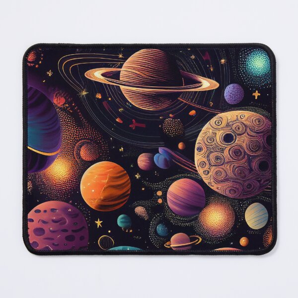 Item preview, Cosmic pattern with stars and planets designed and sold by colorexz.