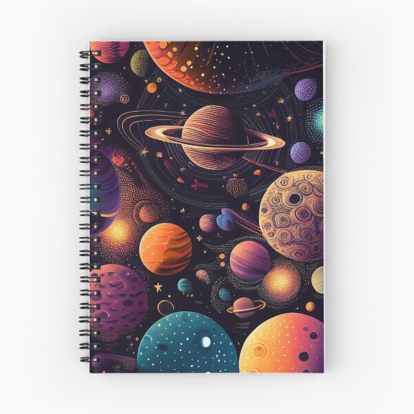 Item preview, Cosmic pattern with stars and planets designed and sold by colorexz.