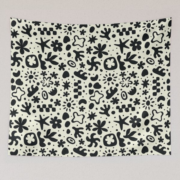 Item preview, MATISSE BLACK AND CREAM ABSTRACT designed and sold by blomastudios.