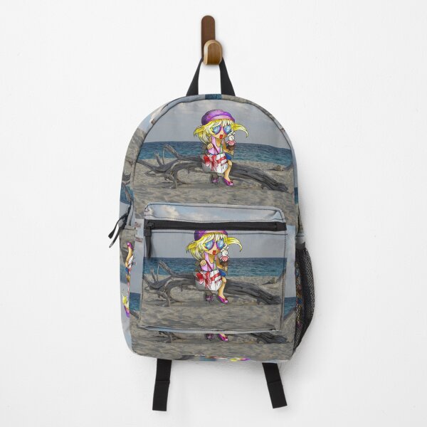 Item preview, cartoon girl on a cuban beach designed and sold by CuisineCat.