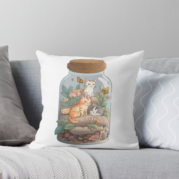 Item preview, Cats in Mason Jar designed and sold by CosmicCritters.