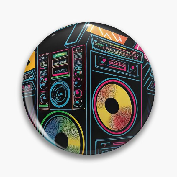 Artikelvorschau, Disco eighties nineties music audio speakers.   entworfen und verkauft von mrlongfield.
