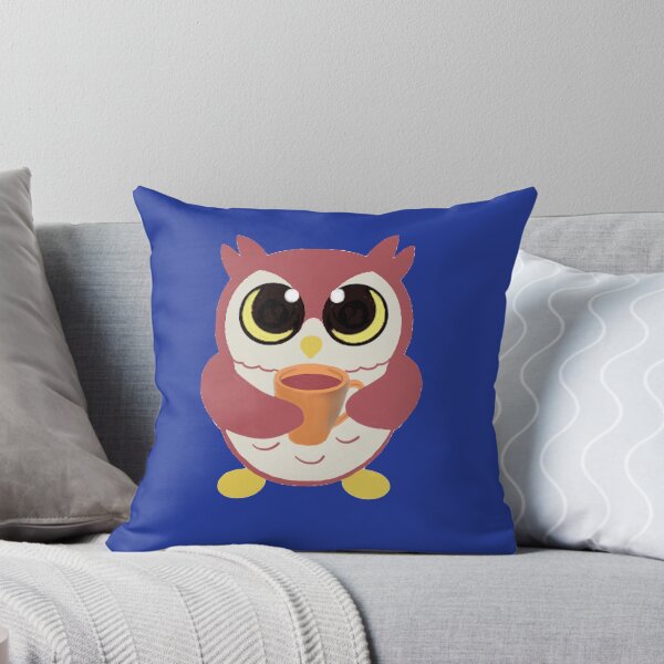 Item preview, Moon eyed cute owl with hot chocolate coffee designed and sold by glowvim.