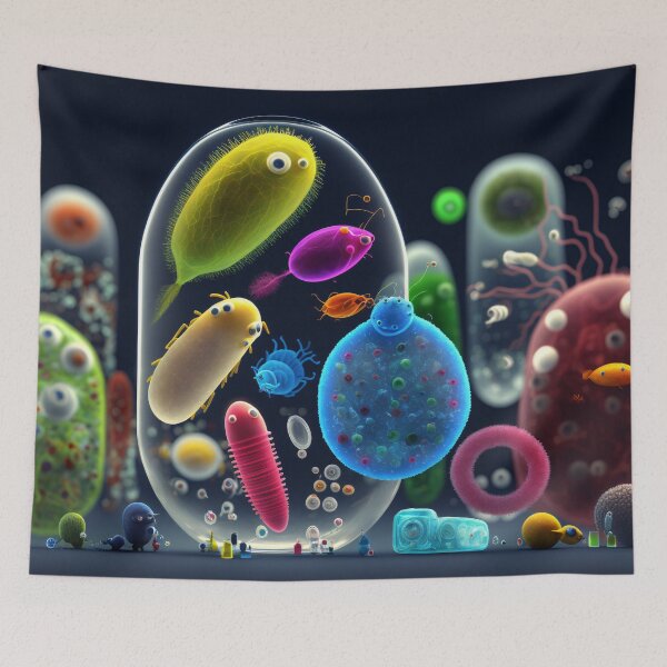 Item preview, Imagined Biology Fun Microscopic Organisms designed and sold by FunWearVM.