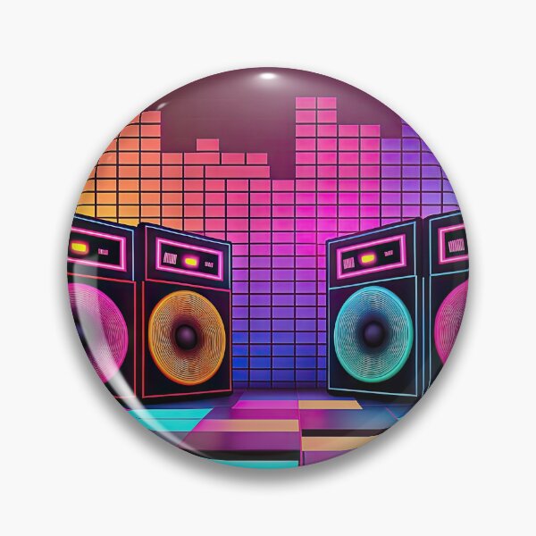 Artikelvorschau, Disco eighties nineties music audio speakers.   entworfen und verkauft von mrlongfield.