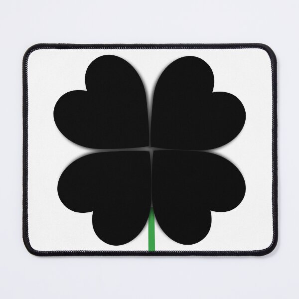 Item preview, Black Four-Leaf Clover (Gift Four-Leaf Clover Designs) designed and sold by LEOEXPRESS.