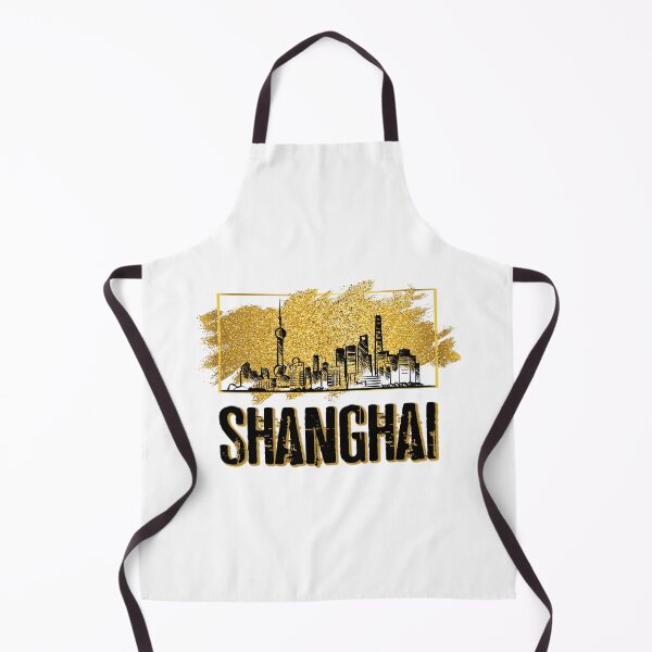 Item preview, Shanghai China Asia Skyline City Font Gold designed and sold by BullDesignsShop.