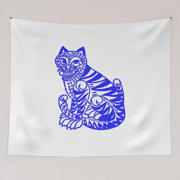 Item preview, Cat cut out - blue designed and sold by shtem.