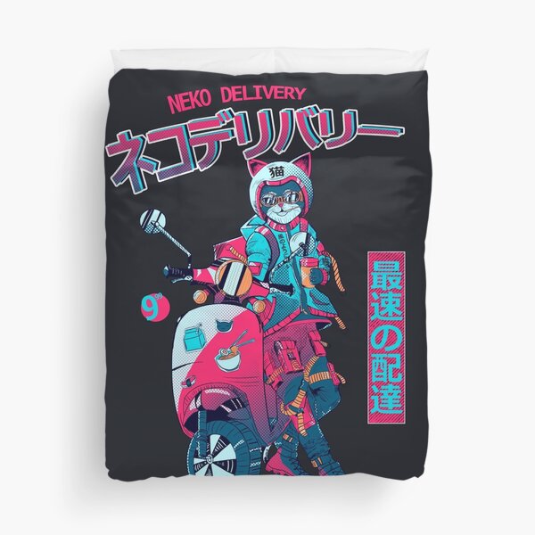 Neko Deliveryman Duvet Cover