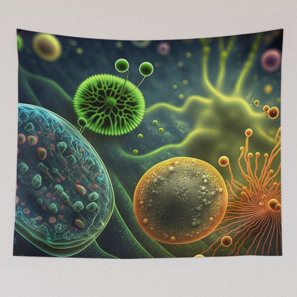 Item preview, Imagined Biology Fun Colorful Microscopic Organisms designed and sold by FunWearVM.