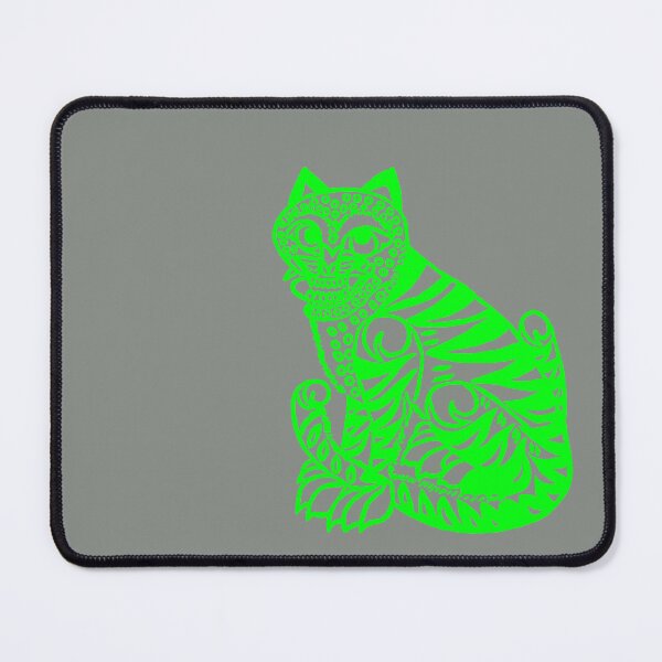 Item preview, Cat cut out -bright green designed and sold by shtem.