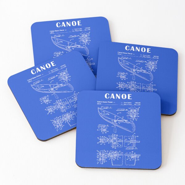 Item preview, 1989 Canoe patent drawing-Canoe blueprint -Canoeing Canoe Lover Gift Idea designed and sold by ismdesigner.