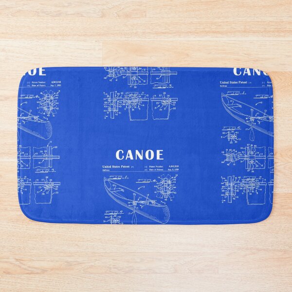 Item preview, 1989 Canoe patent drawing-Canoe blueprint -Canoeing Canoe Lover Gift Idea designed and sold by ismdesigner.