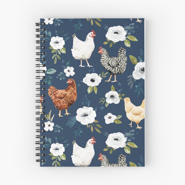 Item preview, Watercolor Chicken Floral, Farm Animals, Country Chic Chickens designed and sold by cateandrainn.