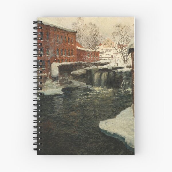 Item preview, Winter scenery - Mill Scene by Frits Thaulow designed and sold by AR-shop.