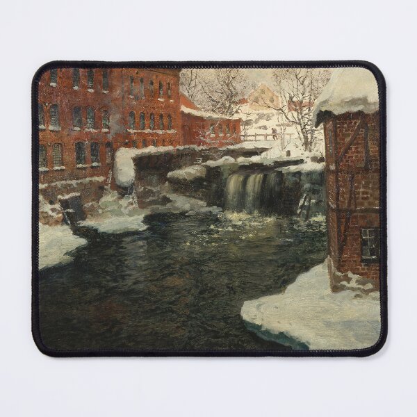 Item preview, Winter scenery - Mill Scene by Frits Thaulow designed and sold by AR-shop.