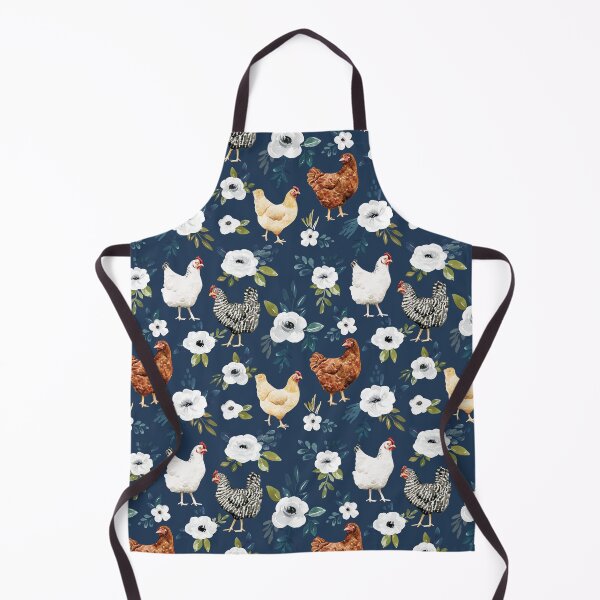 Item preview, Watercolor Chicken Floral, Farm Animals, Country Chic Chickens designed and sold by cateandrainn.