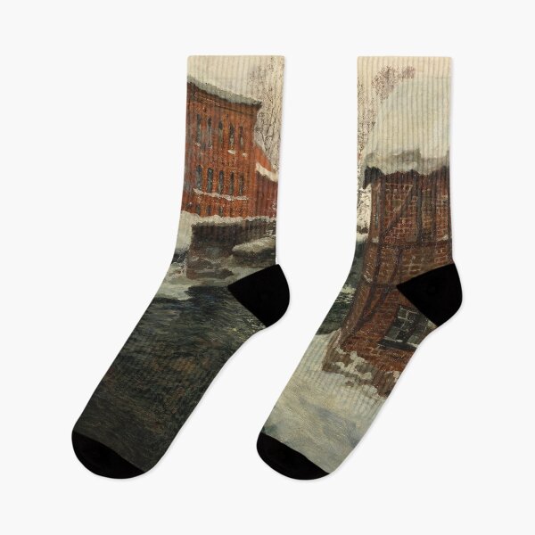 Item preview, Winter scenery - Mill Scene by Frits Thaulow designed and sold by AR-shop.