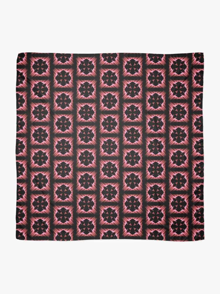 Thumbnail 2 of 3, Scarf, red squares designed and sold by Meo Design.