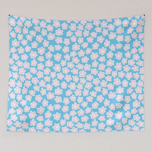 Item preview, FUN PINK AND BLUE FLORALS designed and sold by blomastudios.